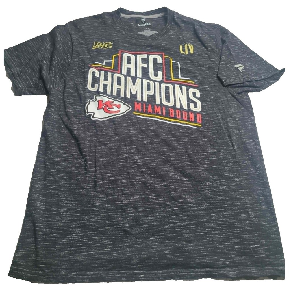 Kansas City Chiefs | Fanatics | Black | Mens | SB LIV‎ Miami Bound T-Shirt | L